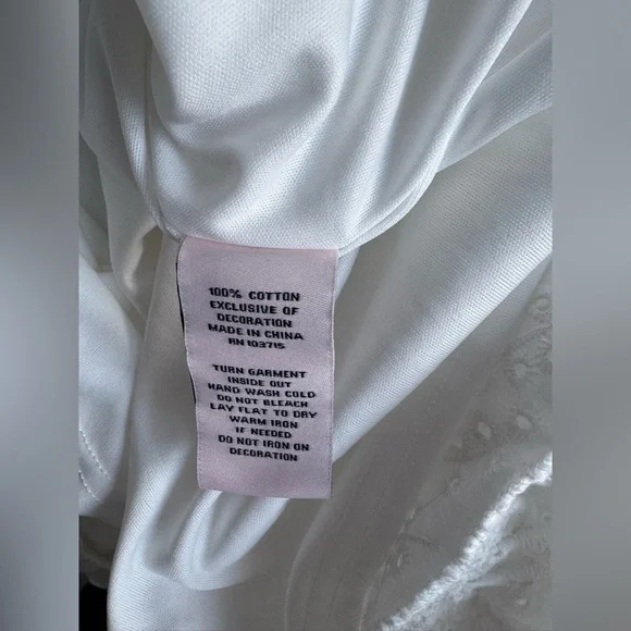 Nanette Lepore Mila Eyelet Mini Dress White Size 12, new with tag - Picture 8 of 8